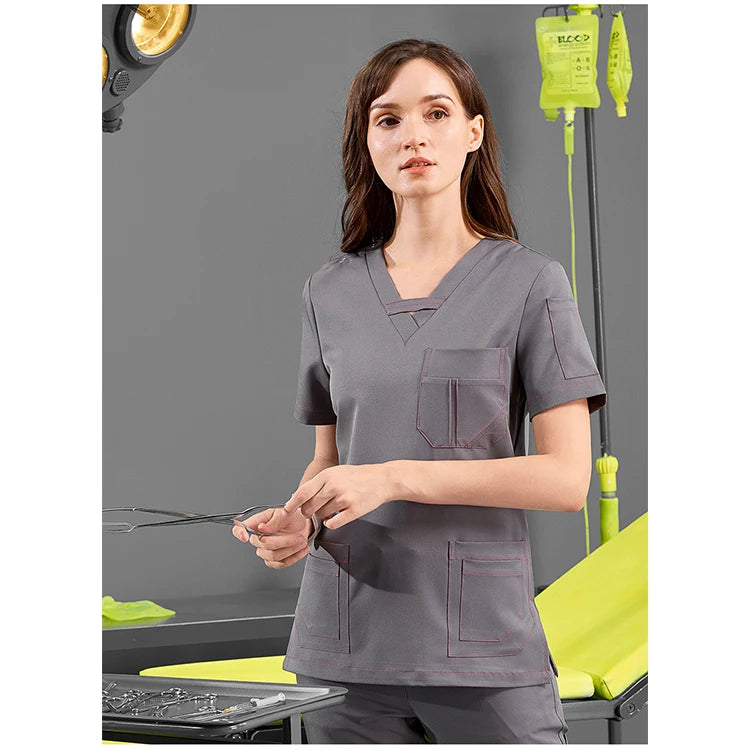 LotusFlex™ V-Neck Scrub Set