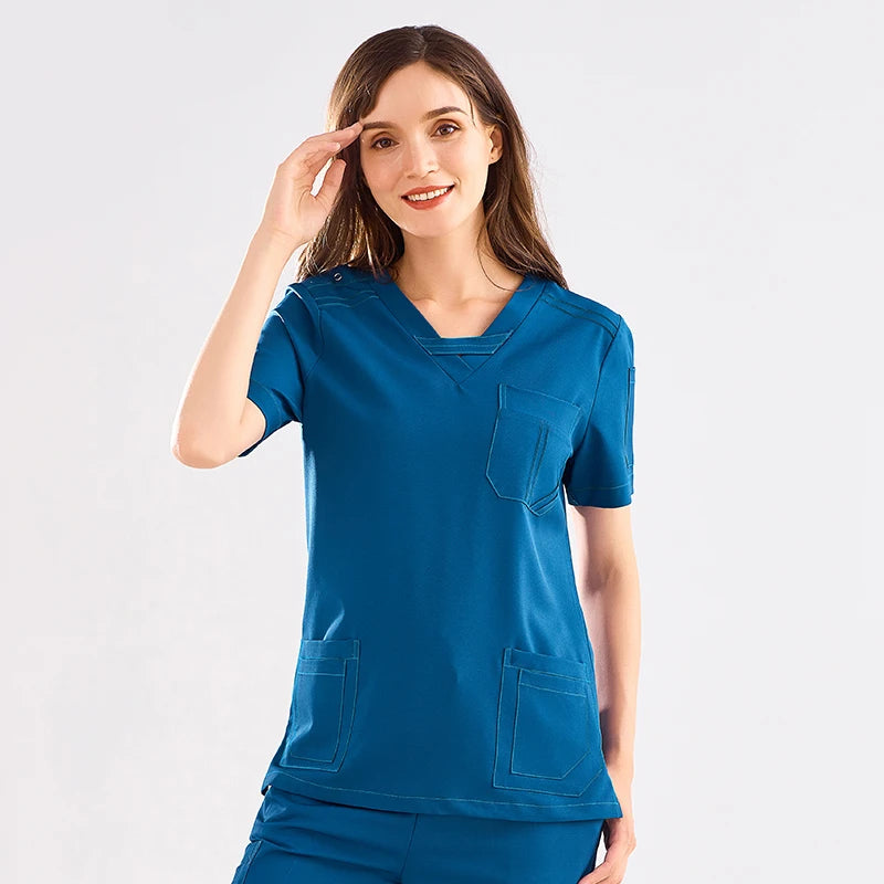 LotusFlex™ V-Neck Scrub Set