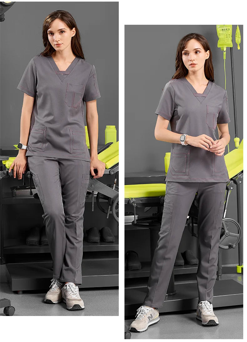 LotusFlex™ V-Neck Scrub Set