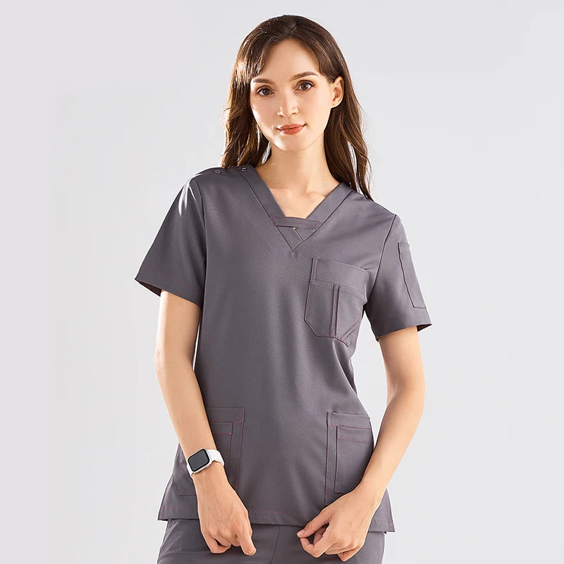 LotusFlex™ V-Neck Scrub Set
